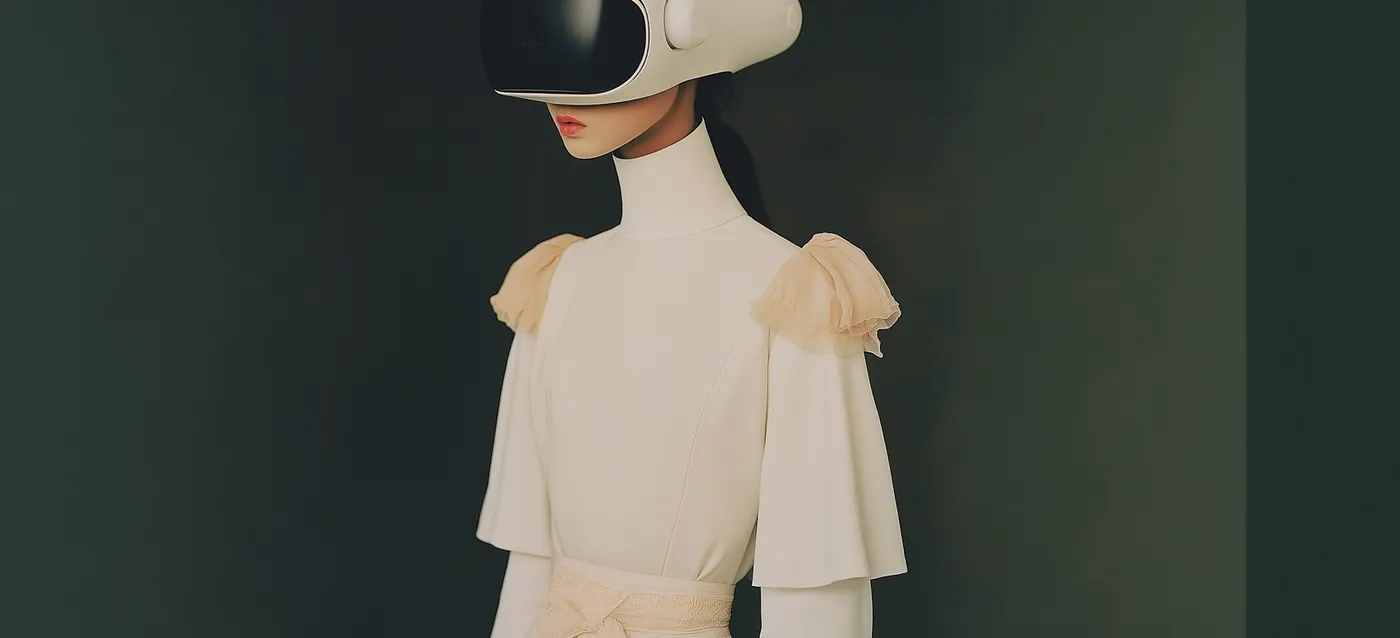 Portrait with AR headset